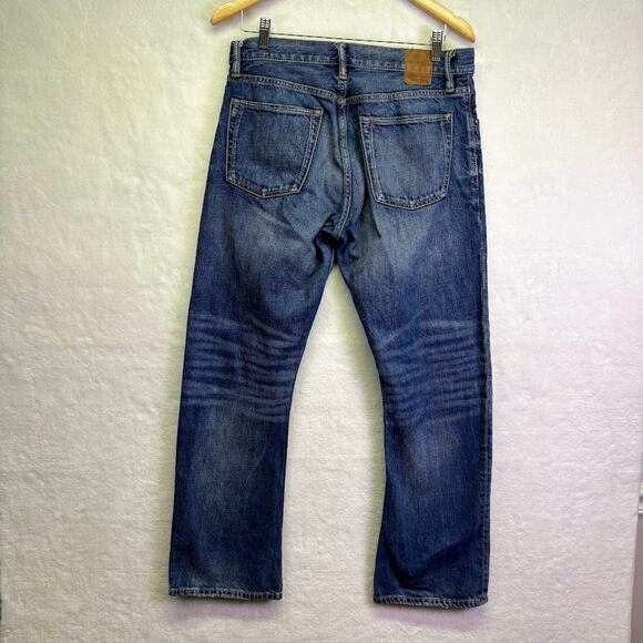 Gap 1969 Distressed Dark Wash Bootcut Jean Men's Size 30x29 - Picture 2 of 12
